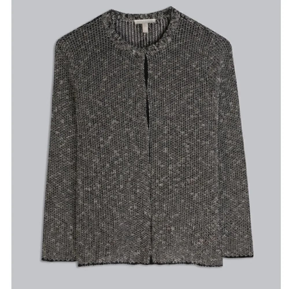 Eileen Fisher Organic Melange Linen Grain Jacket in Size Medium